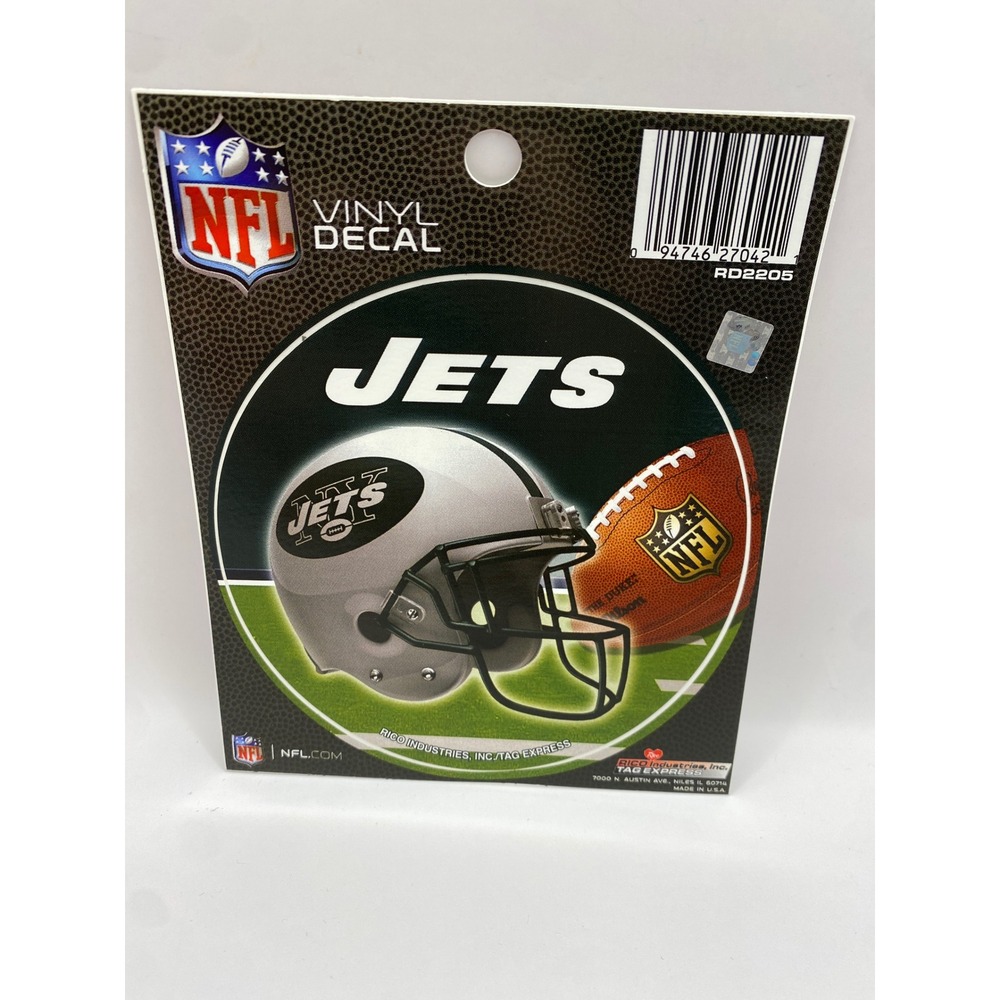 NFL New York Jets Vinyl Decal Helmet Football‎ Logo Sticker Licensed